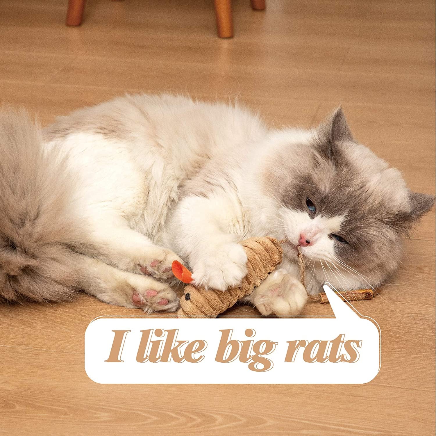 Organic Silvervine Catnip Toys - Plush Cat Chew Interactive Toys (Multicolor 5Pcs Mice) for Indoor Cats & Kittens over 6 Months Old